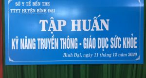 Tập huấn truyền thông giáo dục sức khỏe